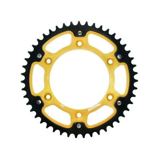 ŘETĚZOVÁ SADA EK - ZLATÝ ŘETĚZ 520 DEX, X-KROUŽEK, KOLEČKO SUPERSPROX, ROZETA SUPERSPROX STEALTH PRO GAS GAS EX 350 F 2024