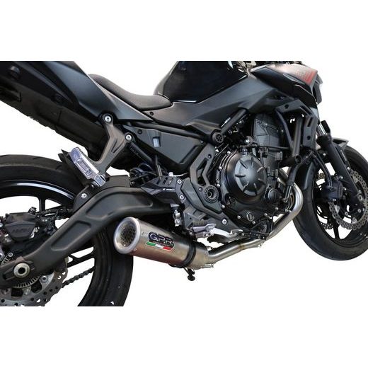VÝFUK KOMPLETNÍ GPR M3 E4.CO.K.161.CAT.M3.INOX BROUŠENÁ NEREZOVÁ OCEL PRO KAWASAKI NINJA 650 2017-2020