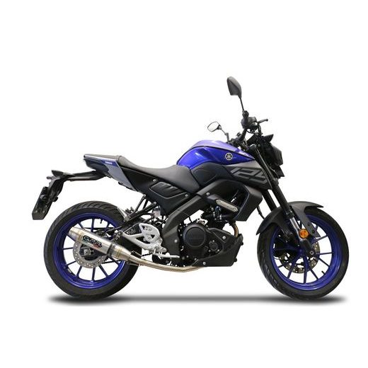 VÝFUK KOMPLETNÍ GPR DEEPTONE E4.CO.Y.215.CAT.DE BROUŠENÁ NEREZOVÁ OCEL PRO YAMAHA MT 125 2020