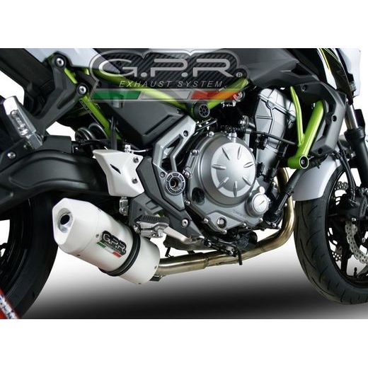 VÝFUK KOMPLETNÍ GPR ALBUS EVO4 E4.CO.K.161.CAT.ALBE4 LESKLÁ BÍLÁ PRO KAWASAKI NINJA 650 2017-2020