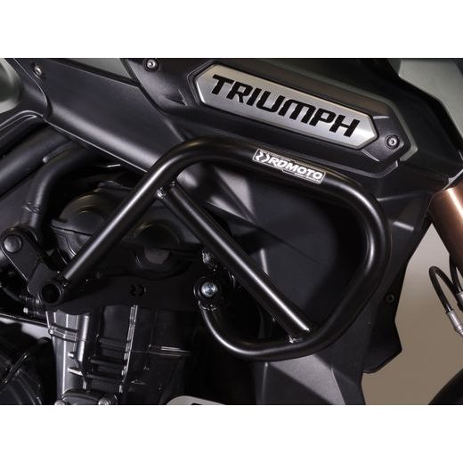 OCHRANNÉ RÁMY MOTORU RDMOTO CF125KD MATNÁ ČERNÁ PRO TRIUMPH TIGER 1200 EXPLORER / GT EXPLORER 2011-2015