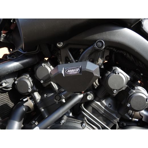 OCHRANNÉ RÁMY MOTORU RDMOTO CF117KDSLD MATNÁ ČERNÁ VRCHNÍ PRO YAMAHA V-MAX 1700 2009-2014