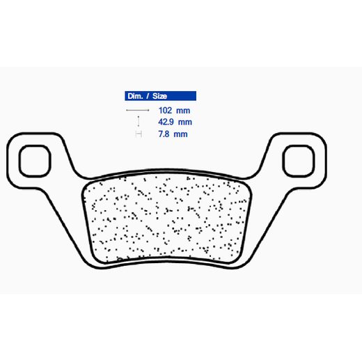 BRZDOVÉ DESTIČKY CL BRAKES 1238 ATV1