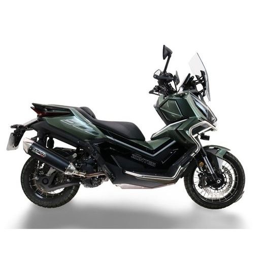 KONCOVKA VÝFUKU SLIP-ON GPR FURORE-X SCOOTER Z.18.CAT.FXSC MATNÁ ČERNÁ SOUČÁSTÍ JE HOMOLOGOVANÝ TLUMIČ HLUKU, DB KILLER A KATALYZÁTOR - SPLŇUJE PODMÍNKY PRO STK