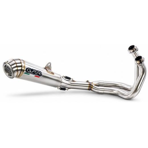 VÝFUK KOMPLETNÍ GPR POWERCONE EVO E4.CO.K.161.CAT.PCEV BROUŠENÁ NEREZOVÁ OCEL PRO KAWASAKI NINJA 650 2017-2020