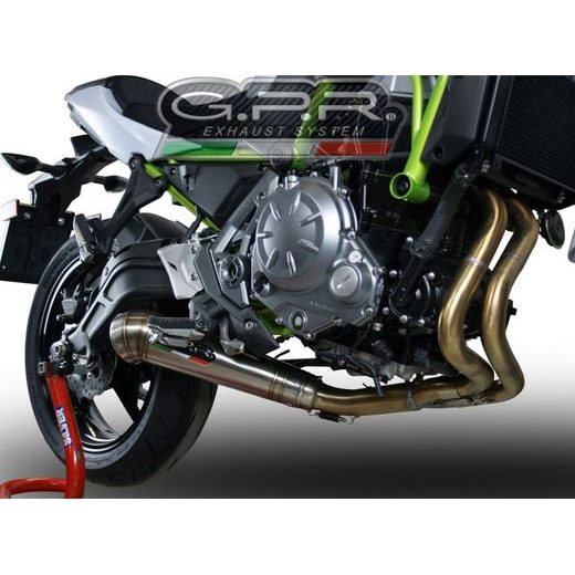 VÝFUK KOMPLETNÍ GPR POWERCONE EVO E4.CO.K.160.CAT.PCEV BROUŠENÁ NEREZOVÁ OCEL PRO KAWASAKI Z 650 2017-2020