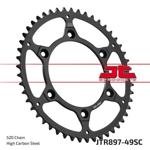 ŘETĚZOVÁ SADA EK - ZLATÝ ŘETĚZ 520 SRX, X-KROUŽEK, KOLEČKO JT, ROZETA JT PRO KTM SX-F 450 2020-2023