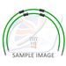 STANDARD HADICE PŘEDNÍ BRZDY SADA VENHILL POWERHOSEPLUS YAM-9002F-GR (2 HADICE V SADĚ) ZELENÉ HADICE, CHROMOVÉ KONCOVKY
