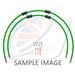 RACE HADICE PŘEDNÍ BRZDY SADA VENHILL POWERHOSEPLUS KAW-6015FS-GR (2 HADICE V SADĚ) ZELENÉ HADICE, NEREZOVÉ KONCOVKY
