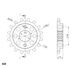 ŘETĚZOVÉ KOLEČKO SUPERSPROX CST-314:16 16 ZUBŮ, 525