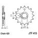 ŘETĚZOVÉ KOLEČKO JT JTF 413-12 12 ZUBŮ, 420