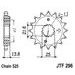 ŘETĚZOVÁ SADA D.I.D CHAIN - STŘÍBRNÝ ŘETĚZ 525 ZVM-X, X-KROUŽEK, KOLEČKO JT POGUMOVANÉ, ROZETA JT PRO HONDA XL 600 V TRANSALP 1988-1990