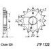 ŘETĚZOVÁ SADA EK - STŘÍBRNÝ ŘETĚZ 520 DEX, X-KROUŽEK, KOLEČKO JT, ROZETA JT PRO HONDA XR 400 R 1996-2004