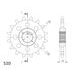 ŘETĚZOVÁ SADA D.I.D CHAIN - STŘÍBRNÝ ŘETĚZ 520 ZVM-X, X-KROUŽEK, KOLEČKO SUPERSPROX, ROZETA SUPERSPROX PRO APRILIA MOTO 650 1995-2000