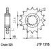 ŘETĚZOVÉ KOLEČKO JT JTF 1515-15 15 ZUBŮ, 525