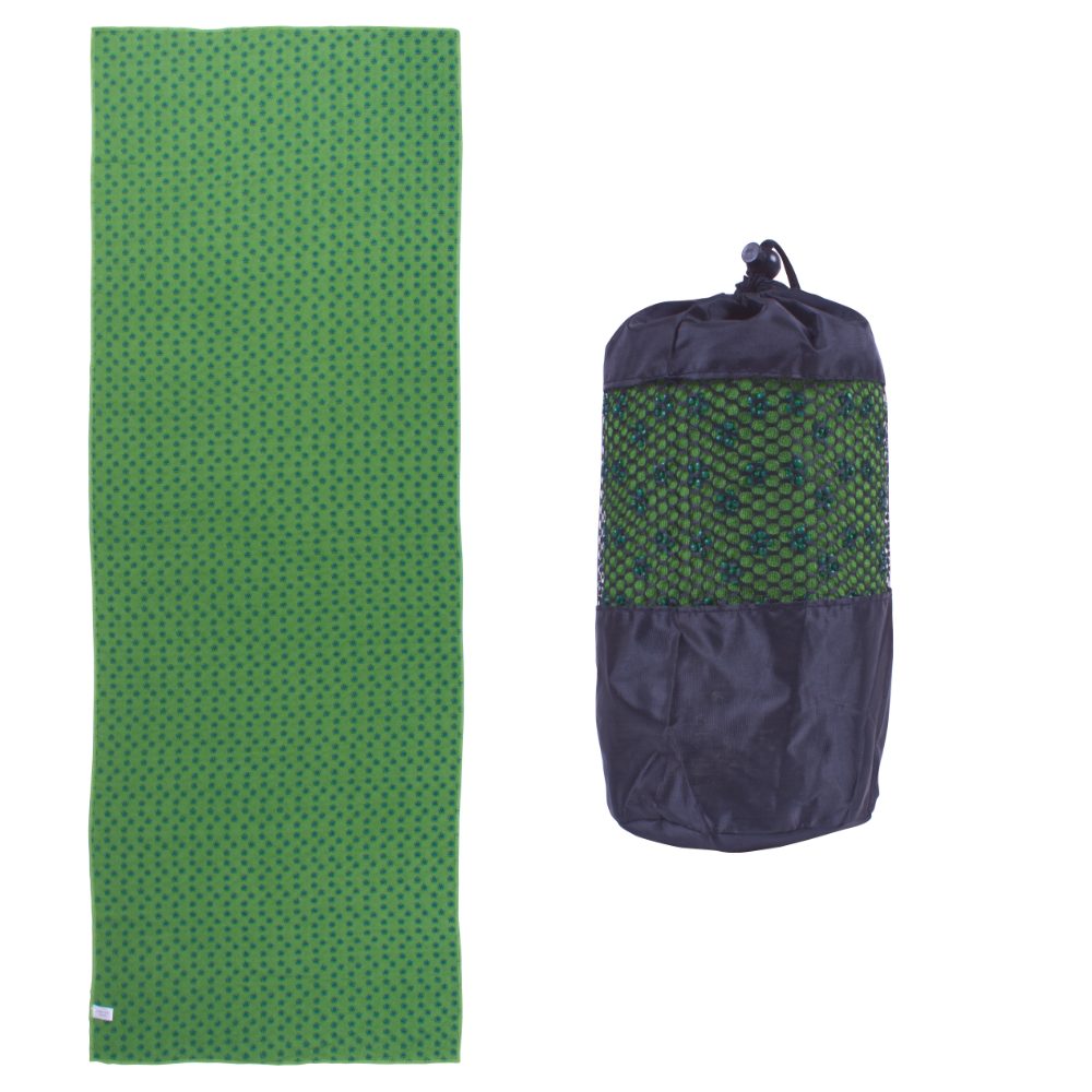 Levně Yoga ručník Sportago anti-slip, zelený