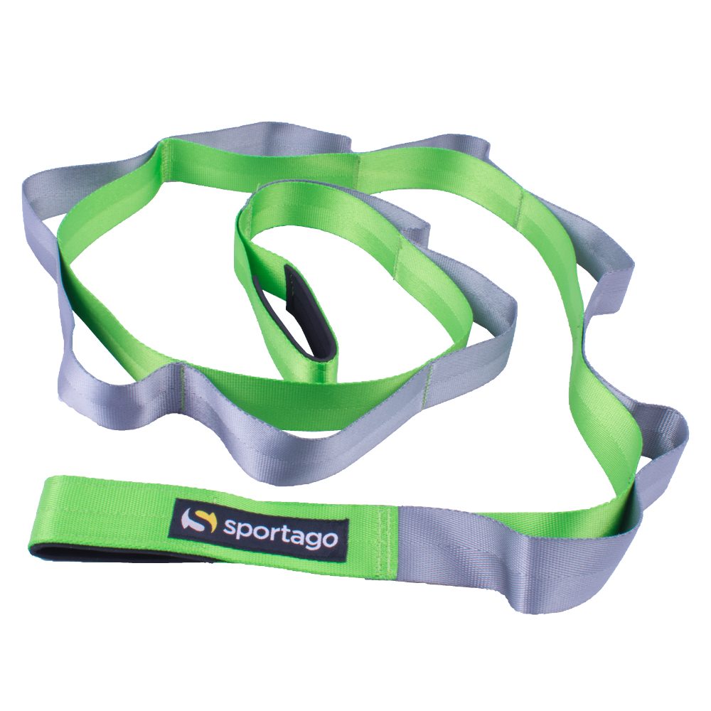 Levně Strečinkový popruh Sportago Yoga Stretch - zelená