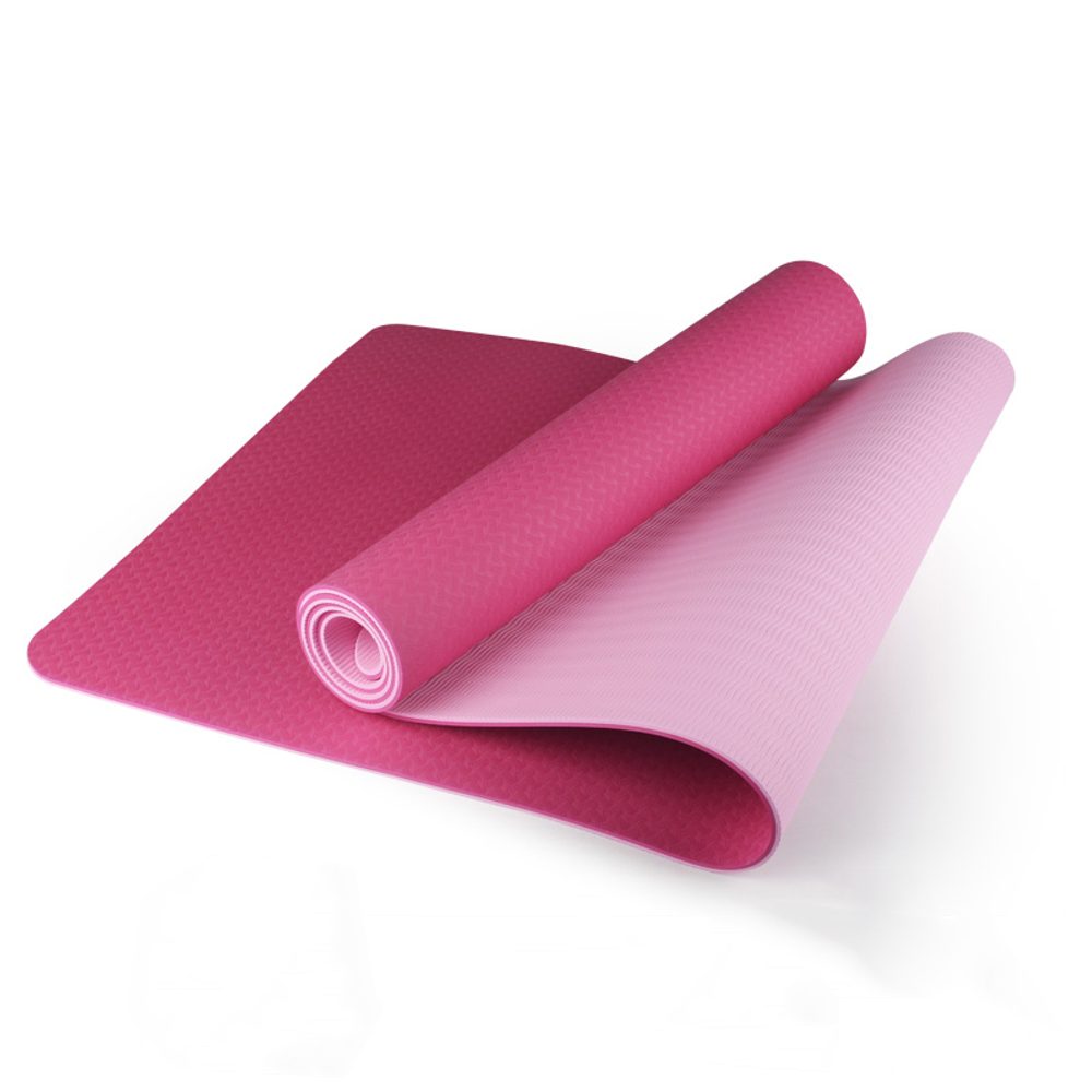 Podložka na cvičenie Sportago TPE Yoga dvojvrstvová 173x61x0,6 cm - růžová