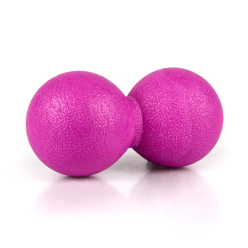 Masážny TPE dvojmíček Sportago 12*6 cm - růžová