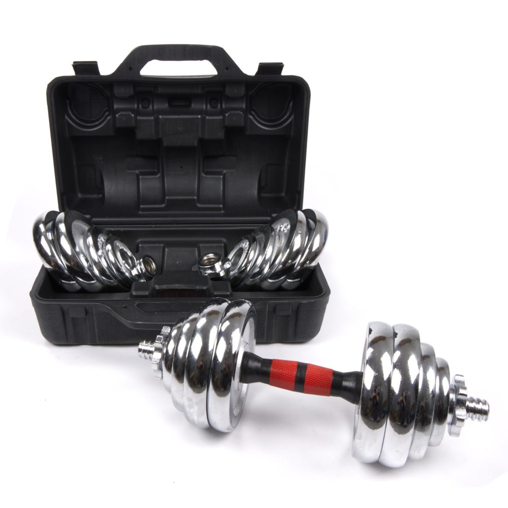 Sportago Premium set jednoručných nakladacích činiek 2x15 kg