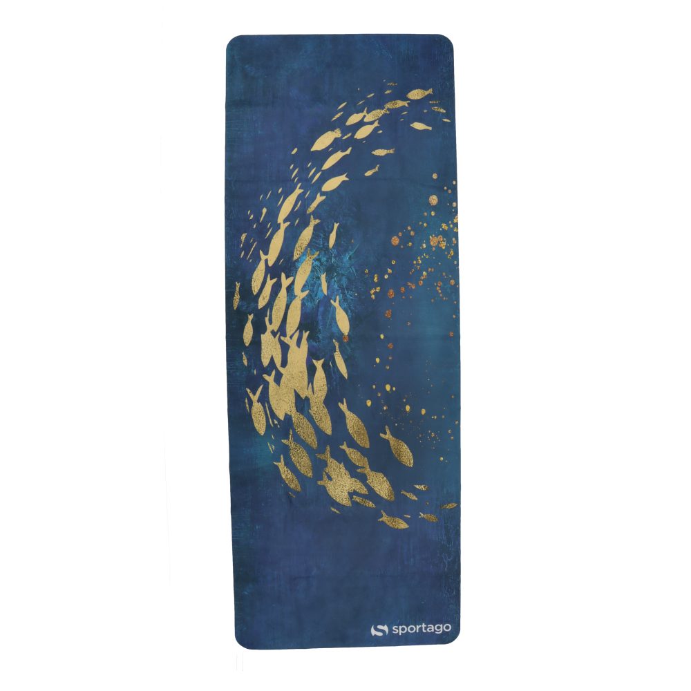 Prémiová semišová podložka na jogu Sportago 185x68x0,15 cm - Zlatý Prúd
