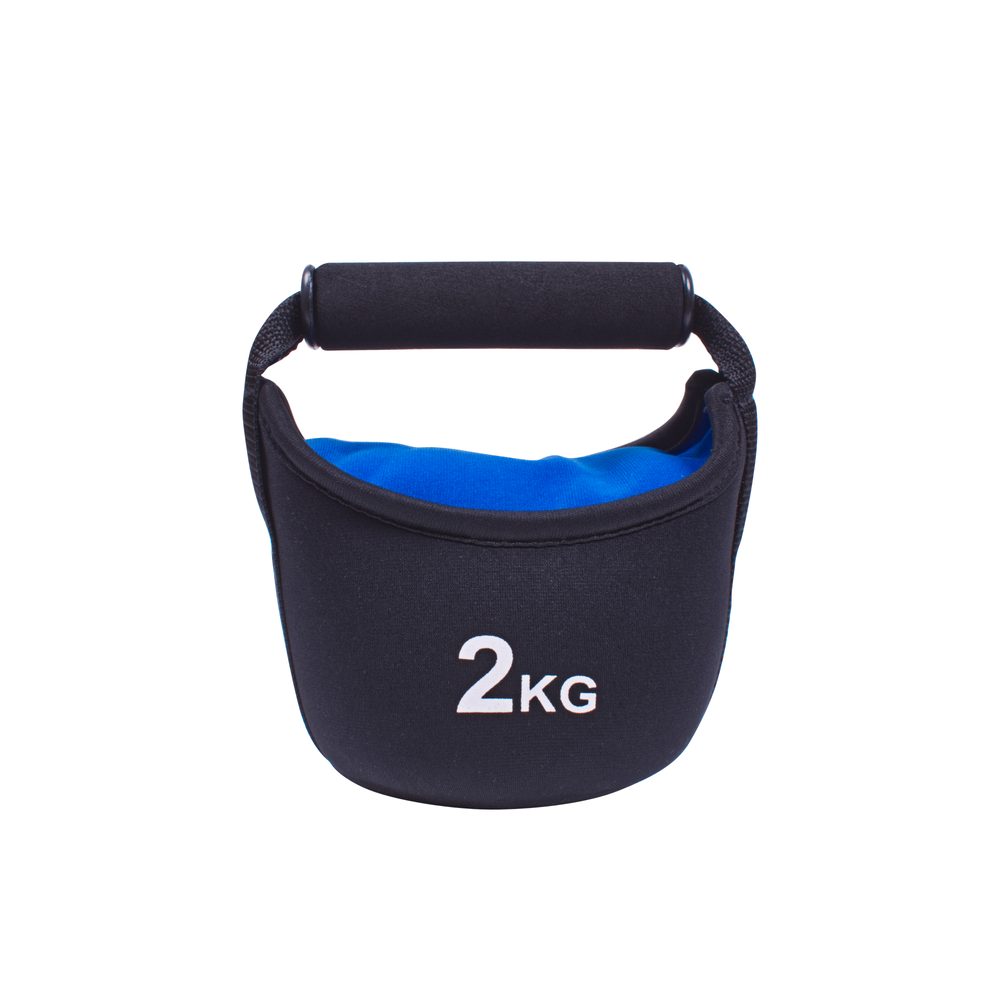 E-shop Činka Sportago Kettle-bell soft 2 kg - modrá