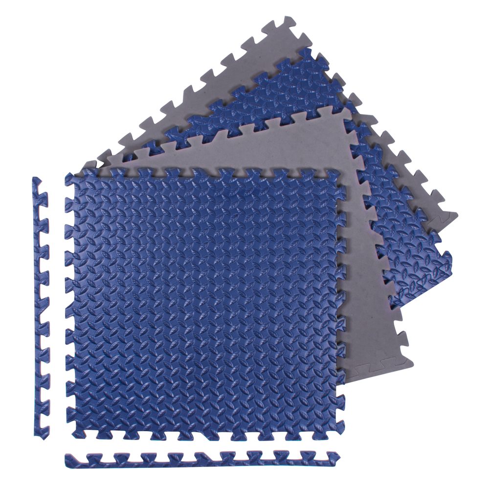 Levně Puzzle podložka Sportago Easy-Lock 60x60x1,2 cm, 4 ks, tmavě modrá