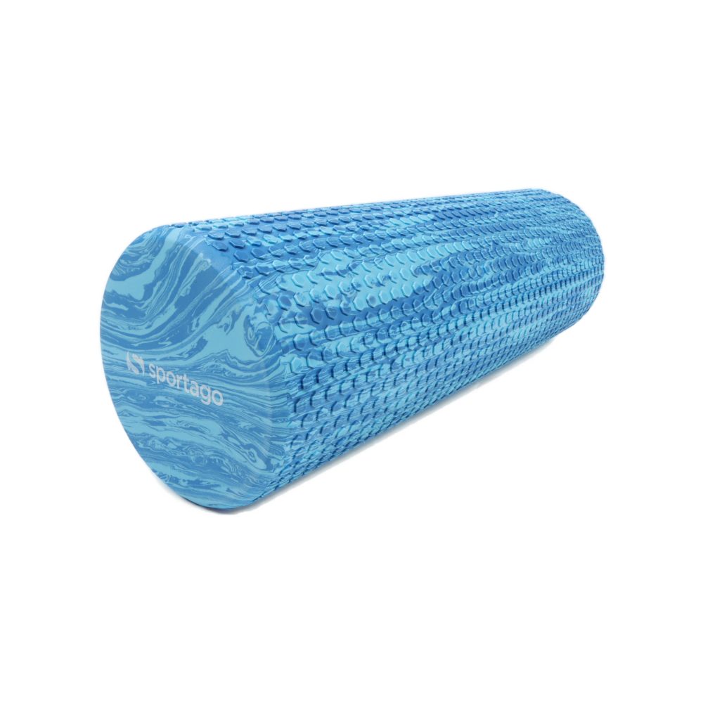 Yoga valec Sportago Seymour, modrý - 45x15 cm