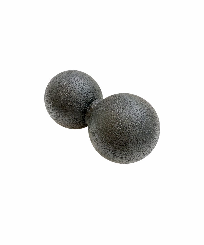 Masážny TPE dvojmíček Sportago 12*6 cm - černá