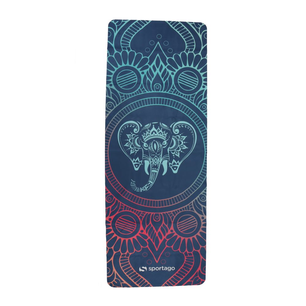 Prémiová semišová podložka na jogu Sportago 185x68x0,15 cm - Slonja Múdrosť
