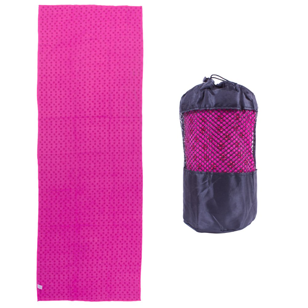 Levně Yoga ručník Sportago anti-slip, růžový