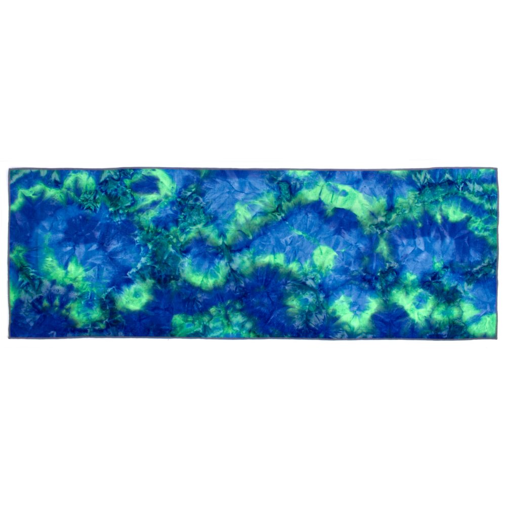 E-shop Yoga ručník Sportago anti-slip colors - zeleno-modrý