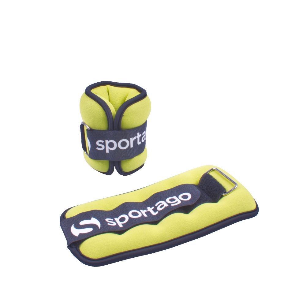 E-shop Sportago neoprénová záťaž na zápästie/členok 2 x 0,5 kg - zelená