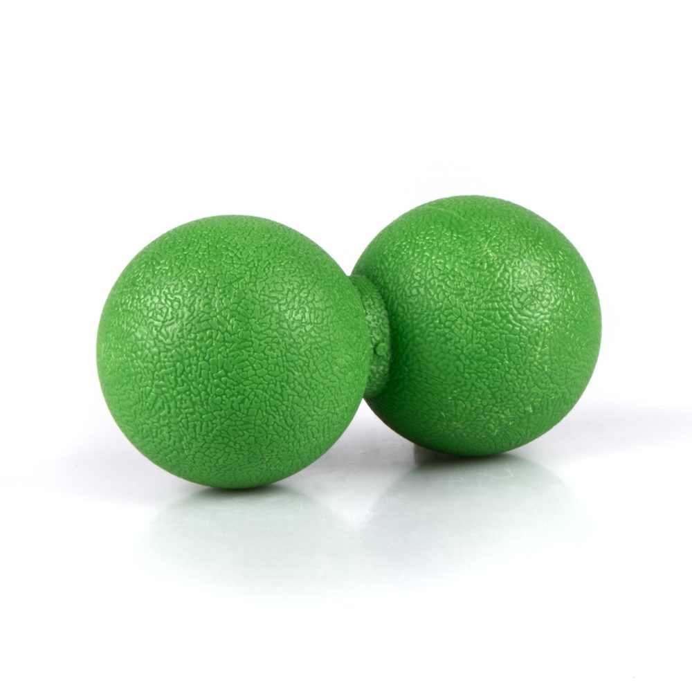 Masážny TPE dvojmíček Sportago 12*6 cm - zelená