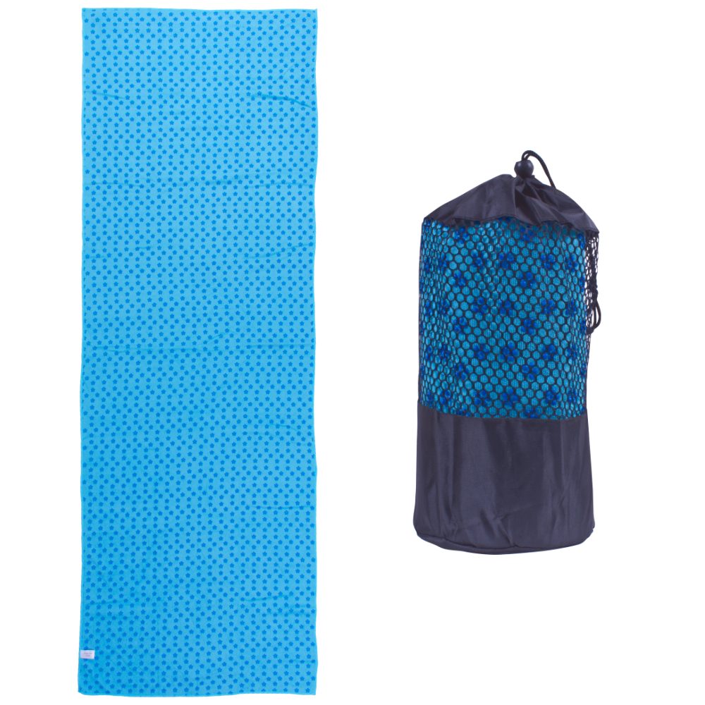 Levně Yoga ručník Sportago anti-slip, nebesky modrý