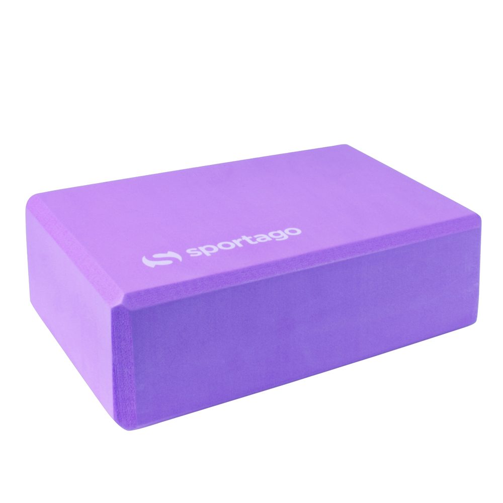 E-shop Yoga Block Sportago Tiga, 4"6"9" - fialová