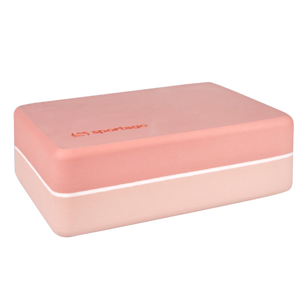 Jógový blok Sportago Tiga DualColor - růžová