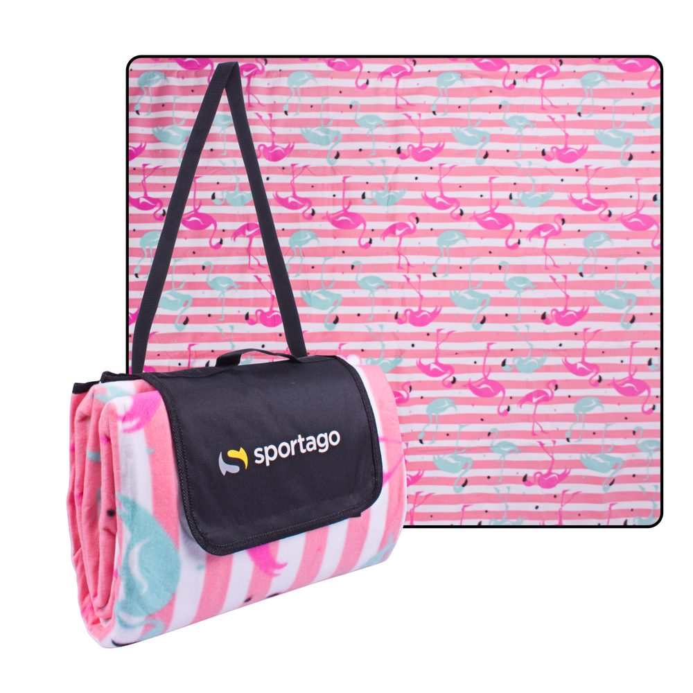 E-shop Sportago Flamingos pikniková deka 180x210 cm