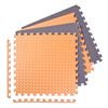 Puzzle podložka Sportago Easy-Lock 60x60x1,2 cm, 4 ks, oranžovo-hnědá