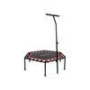 Červeno-černá fitness trampolína Sportago Whee 114 cm s madlem
