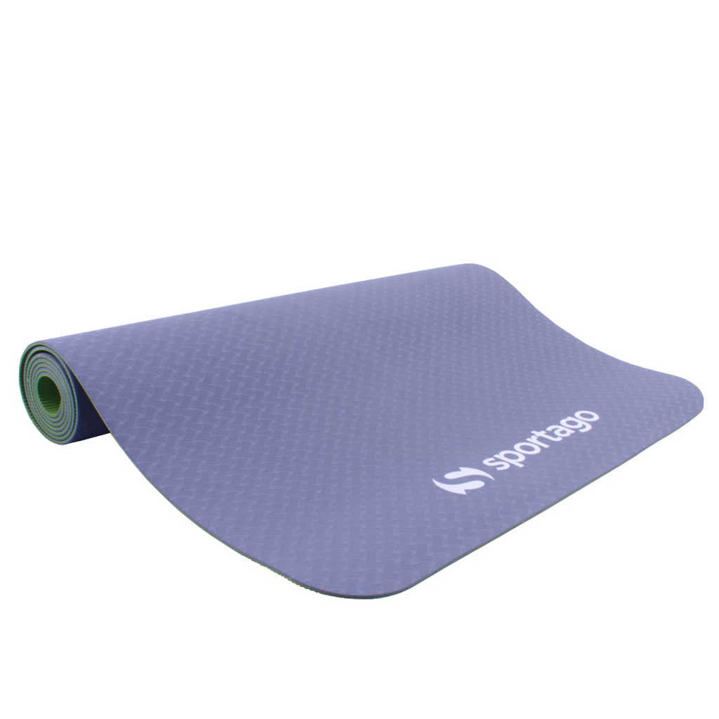 Podložka na cvičení Sportago TPE Yoga dvouvrstvá 173x61x0,4 cm, šedá -  Sportago - Fitness podložky - Fitness a posilování - Sportago.cz