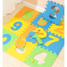 Puzzle podložka Sportago Easy-Lock 30x30x1,2 cm, 4 ks, žlutá