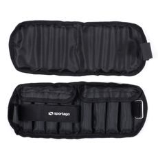 Sportago neoprénová záťaž na zápästie/členok 2 x 1,5 kg - ružová