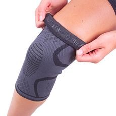 Sportago Sportovní bandáž na koleno elastická Basic - černá