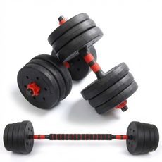 Sportago Multifunkčný nakladací set (2v1: jednoručky + obojručná činka)