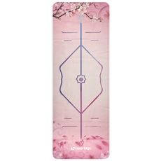 Prémiová semišová podložka na jogu Sportago 185x68x0,15 cm - Jemná Sakura