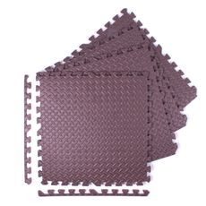 Puzzle podložka Sportago Easy-Lock 30x30x1,2 cm, 4 ks, kávová
