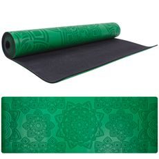 Gumová jóga podložka Sportago Šánti 183x66 cm - zelená