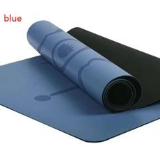 Designová TPE podložka na jógu Sportago s mikrovláknem 183x61 cm - pacific