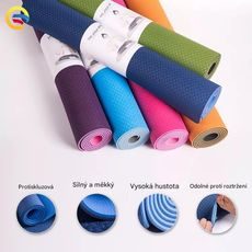 Podložka na cvičenie Sportago TPE Yoga dvojvrstvová 173x61x0,6 cm